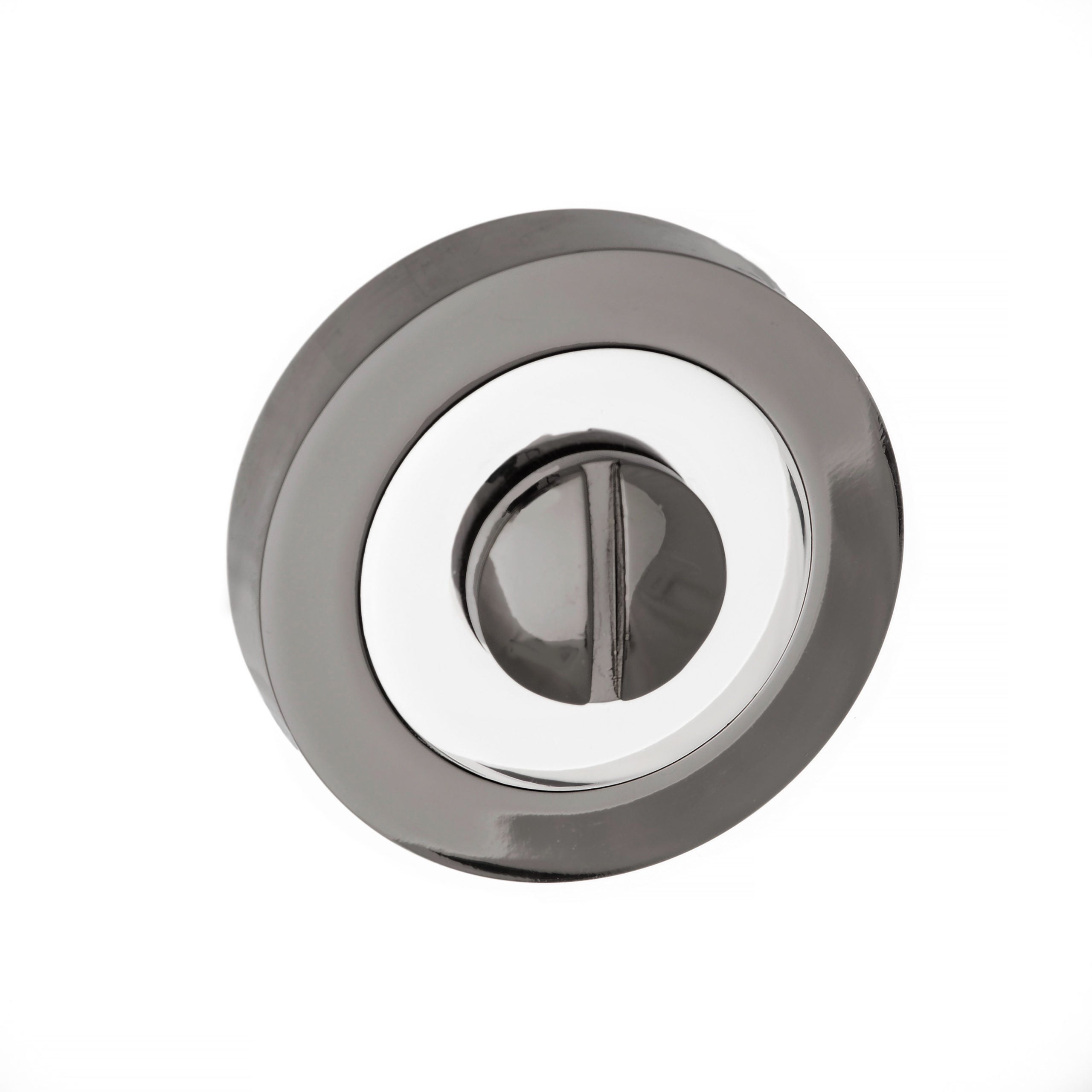 STATUS WC Turn and Release on Round Rose - Black Nickel/
