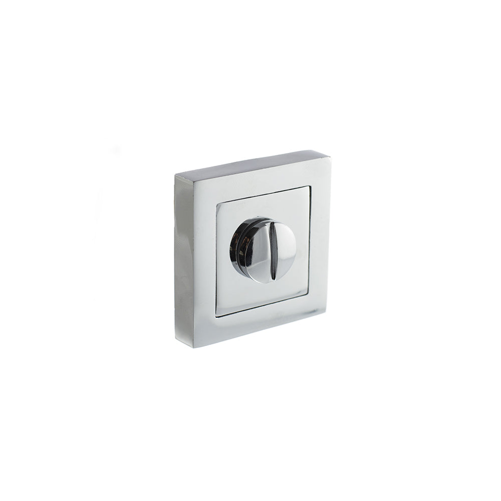 STATUS WC Turn and Release on S4 Square Rose - Polished Chrome