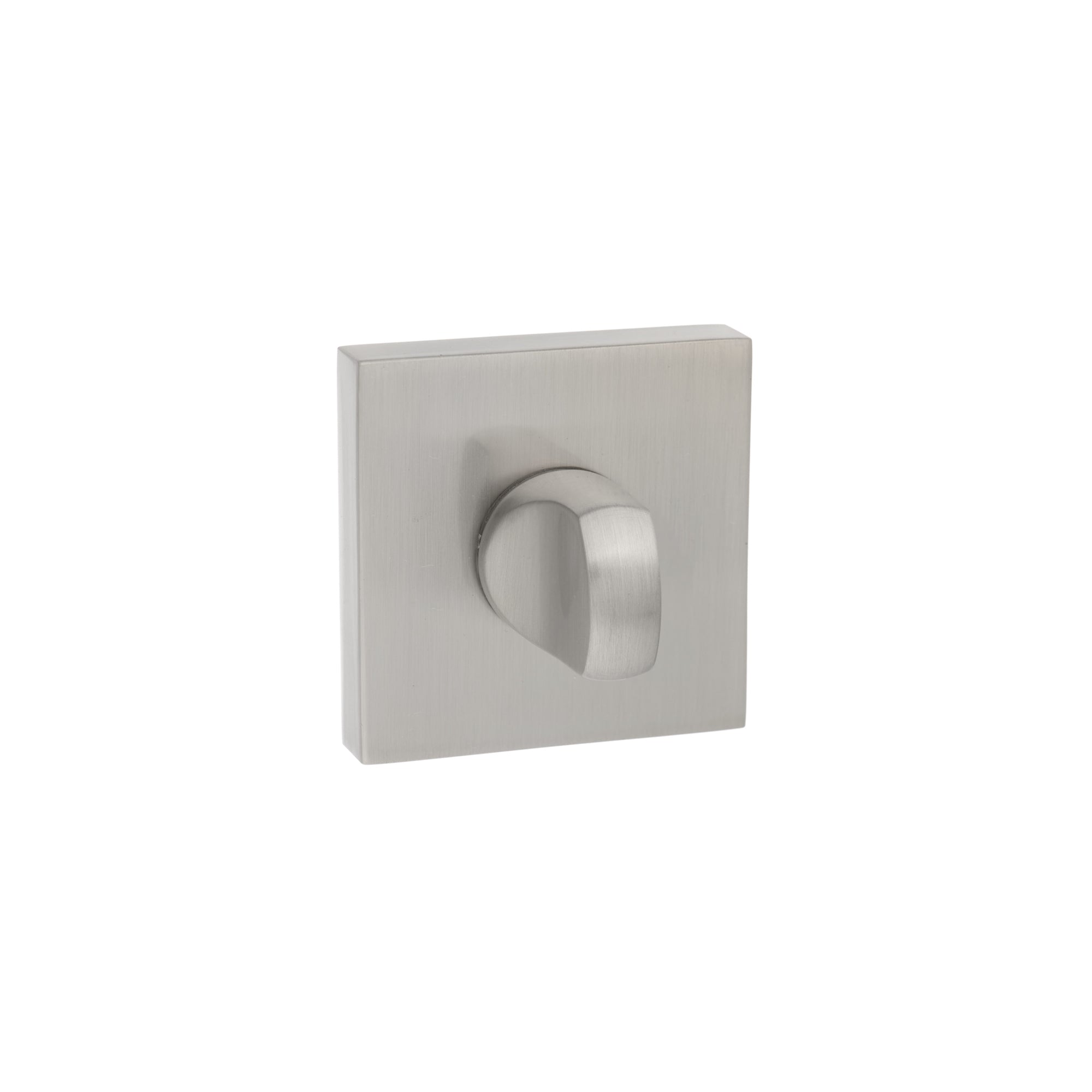Senza Pari WC Turn and Release on Flush Square Rose (bolt through fixing only) - Satin Nickel