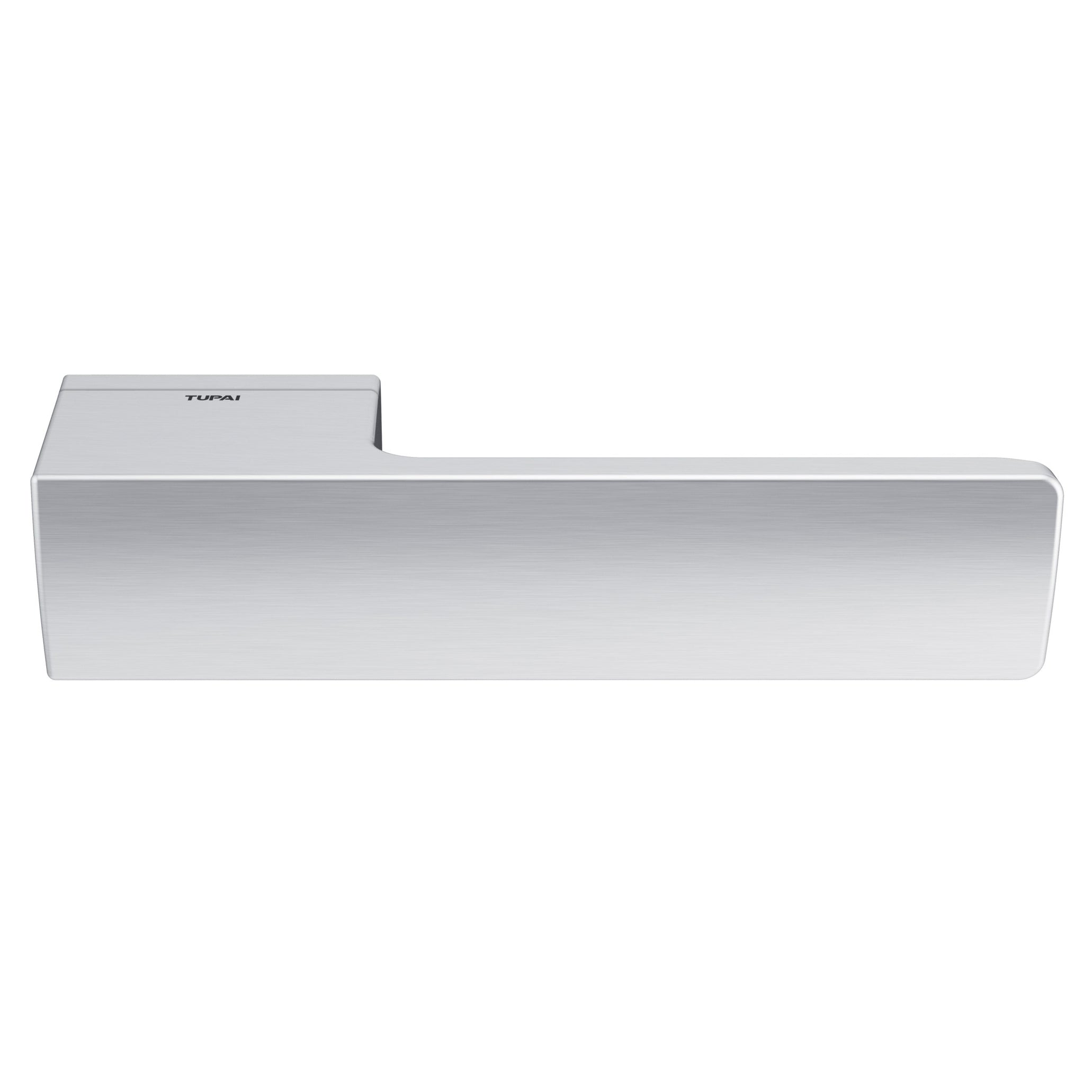 Tupai Rapido RetaLine Cartelle Lever Door Handle on Long Rose - (Without Decorative Plate) - Satin Chrome