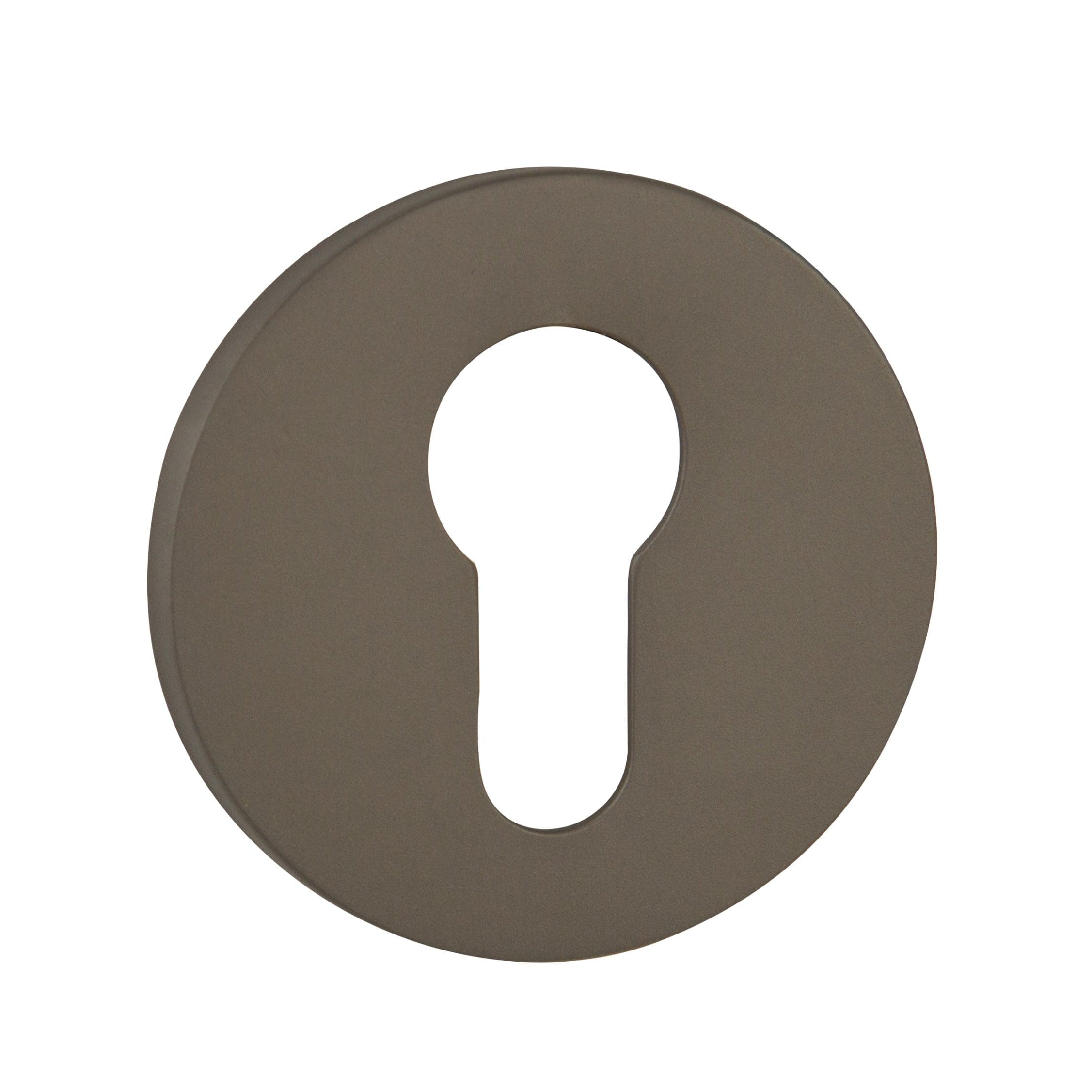 Tupai Rapido 5S Line Euro Escutcheons on 5mm Slimline Round Rose - Titanium