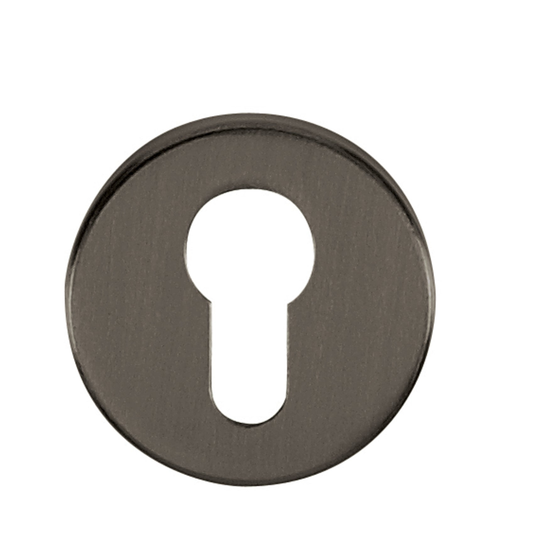 Tupai Rapido CurvaLine Euro Escutcheons on Round Rose - Titanium