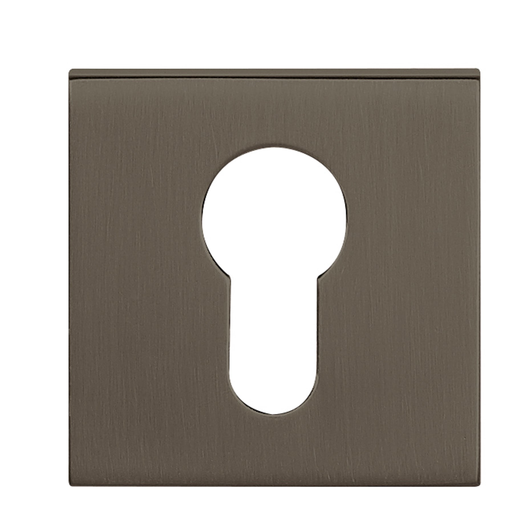 Tupai Rapido Curva/QuadraLine Euro Escutcheons on Square Rose - Titanium