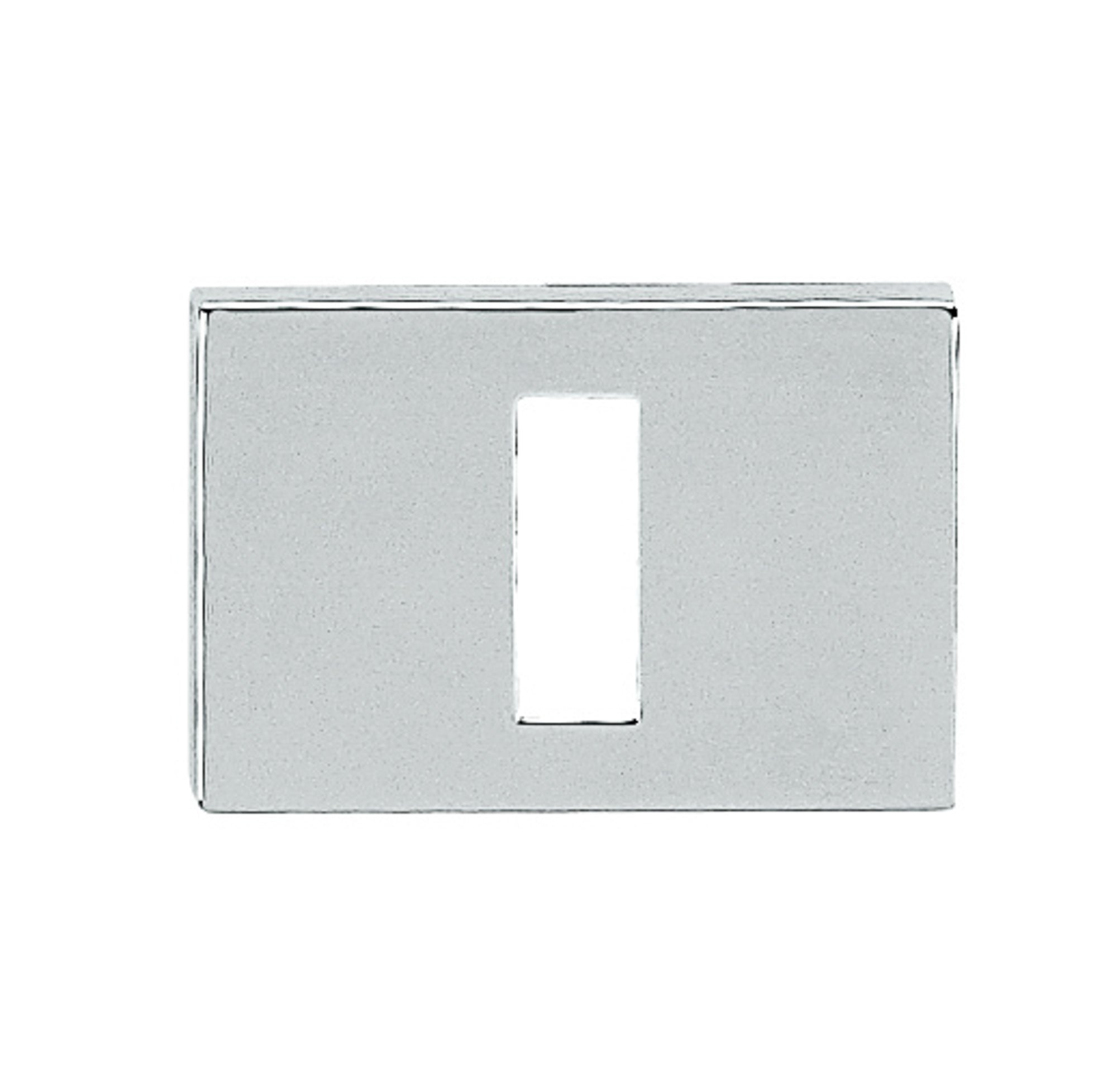 Tupai Rapido RetaLine/VersaLine Key Escutcheons on Long Rose - Bright Polished Chrome