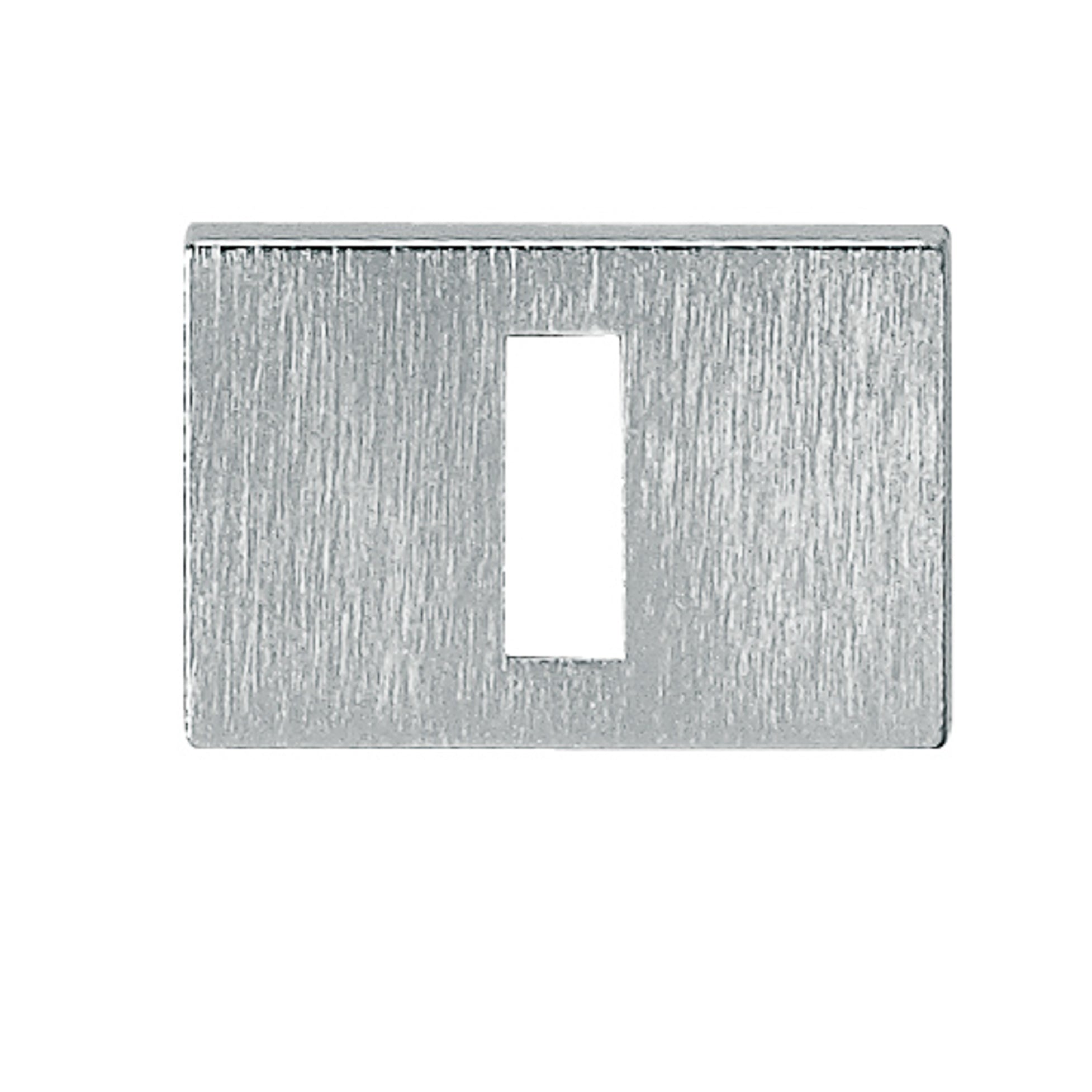 Tupai Rapido RetaLine/VersaLine Key Escutcheons on Long Rose - Satin Chrome