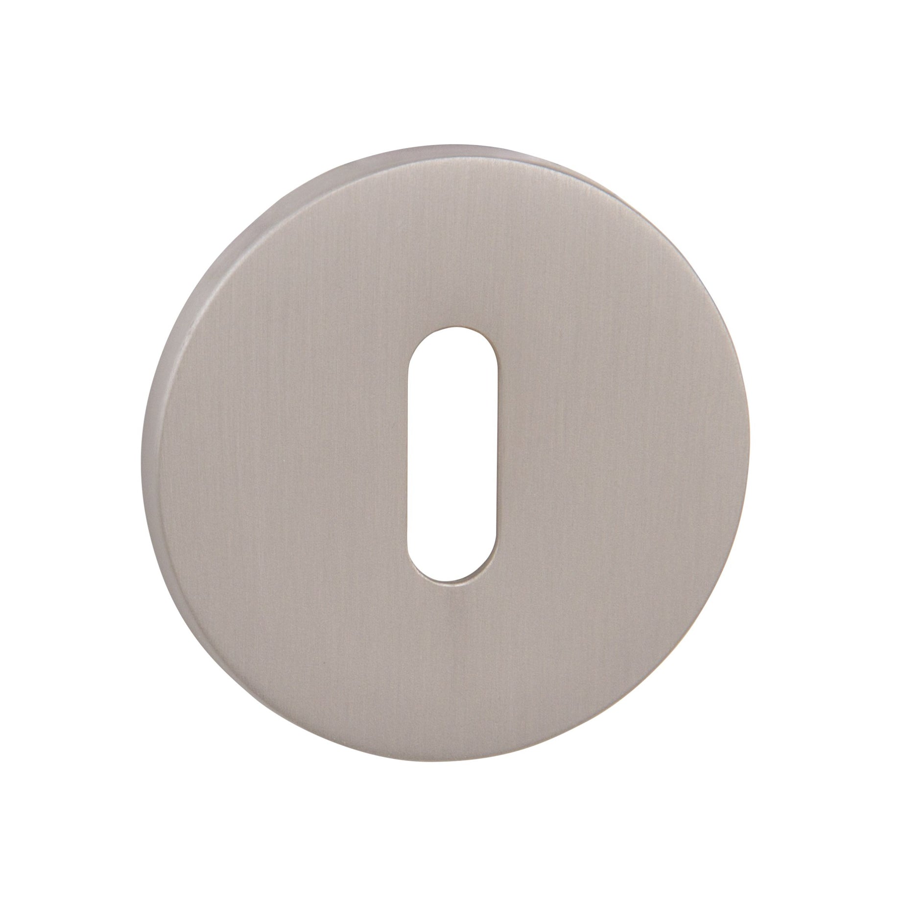 Tupai Rapido 5S Line Key Escutcheons on 5mm Slimline Round Rose - Pearl Nickel