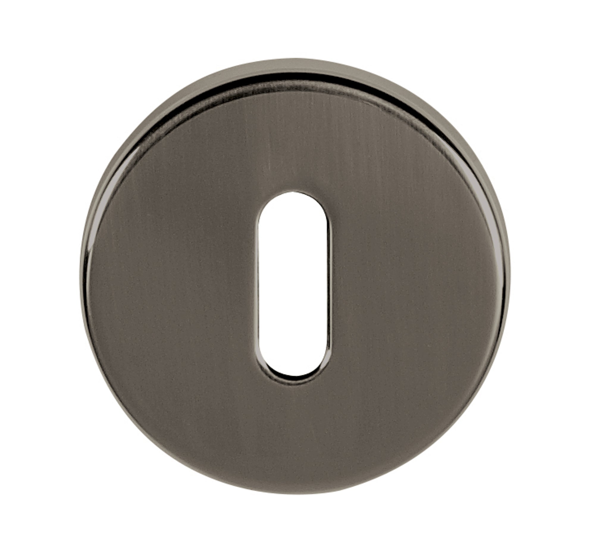 Tupai Rapido CurvaLine Key Escutcheons on Round Rose - Titanium