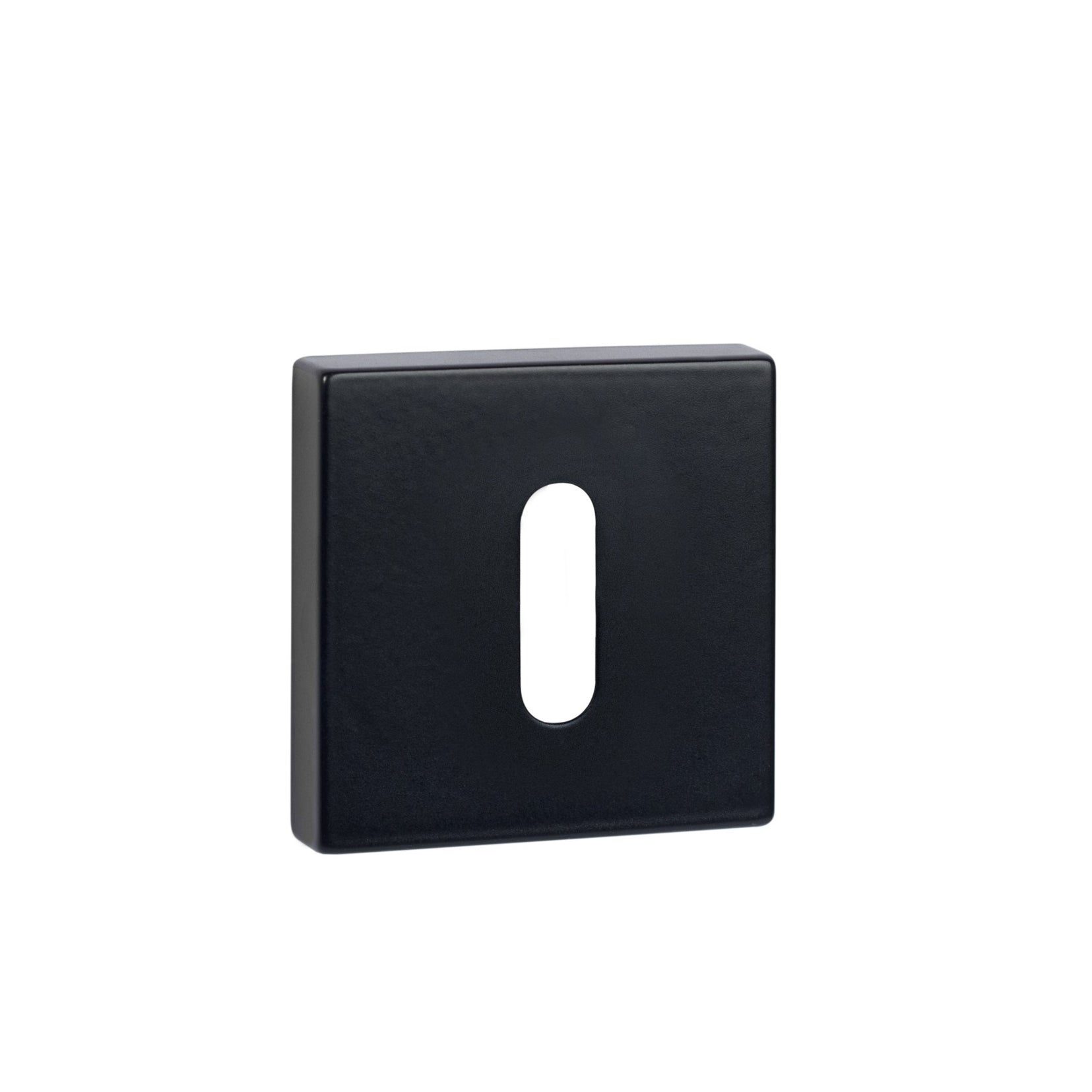 Tupai Rapido Curva/QuadraLine Key Escutcheons on Square Rose - Pearl Black