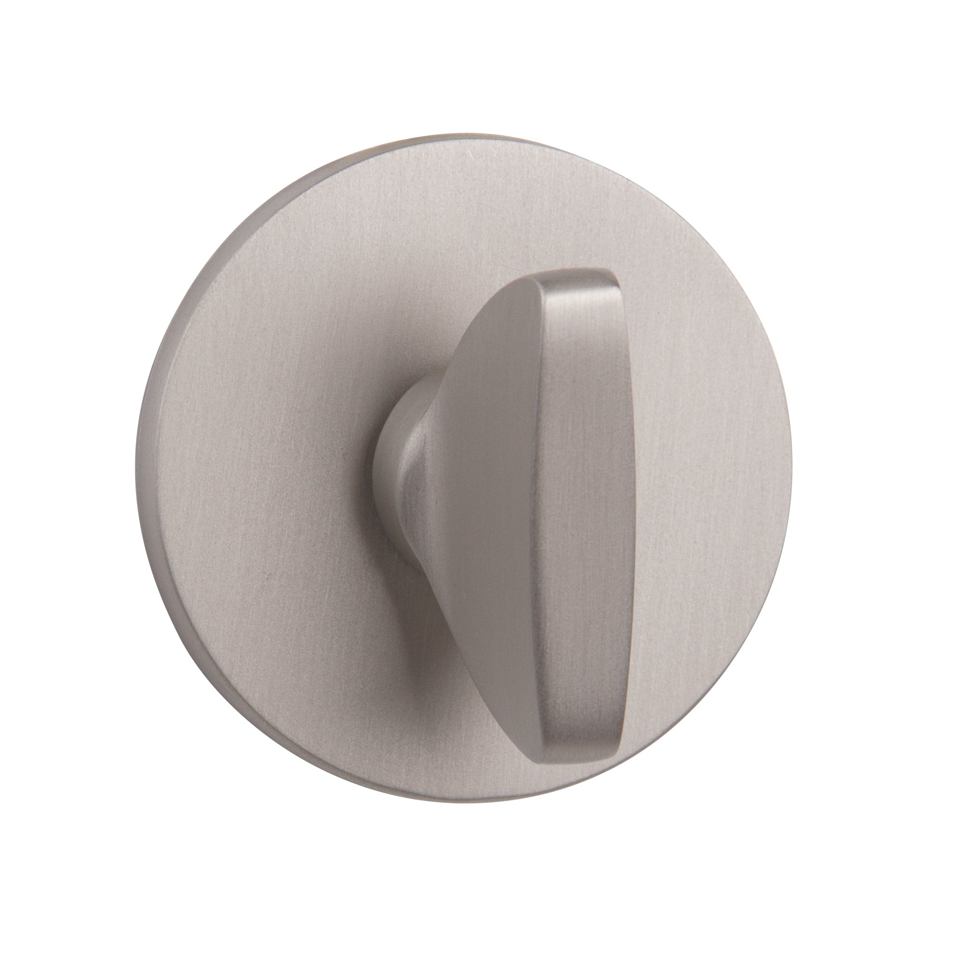 Tupai Rapido 5S Line WC Turn on 5mm Slimline Round Rose (bolt through fixing only) - Pearl Nickel