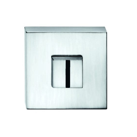 Tupai Rapido Curva/QuadraLine WC Turn on Square Rose (bolt through fixing only) - Bright