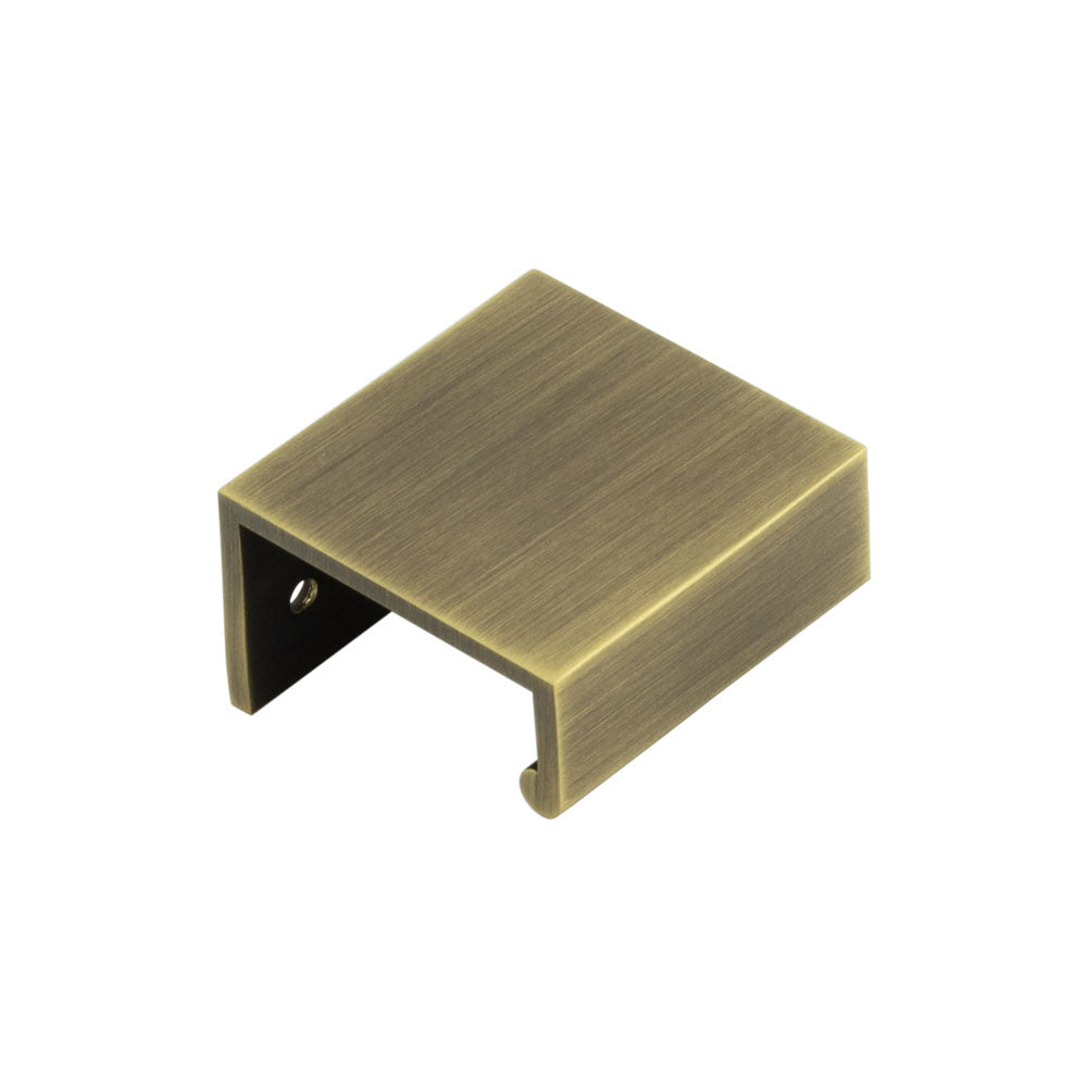Burlington Angled Edge Pull Handles - 50mm / Antique Brass