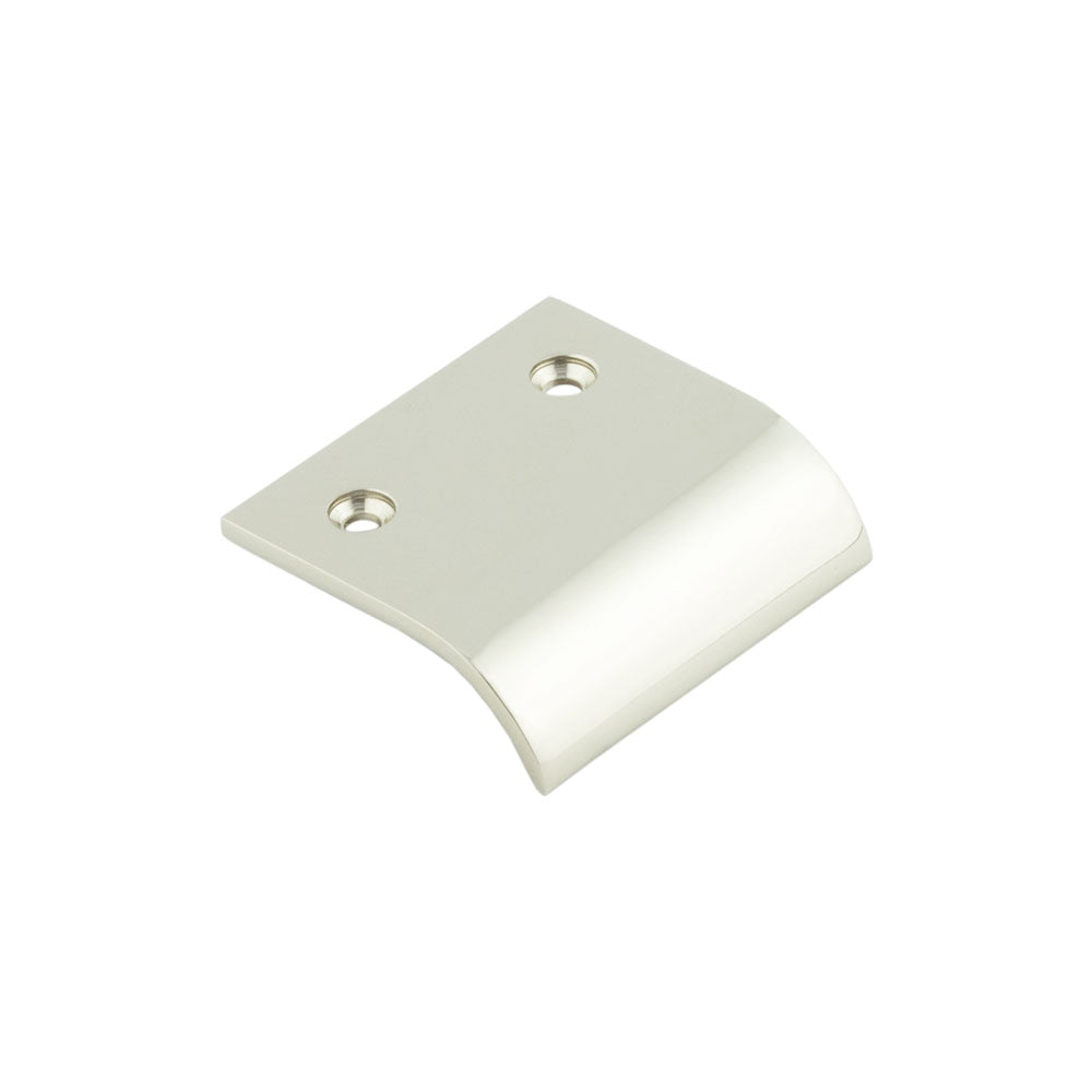 Burlington Curved Edge Pull Handles - 50mm / Polished Nickel