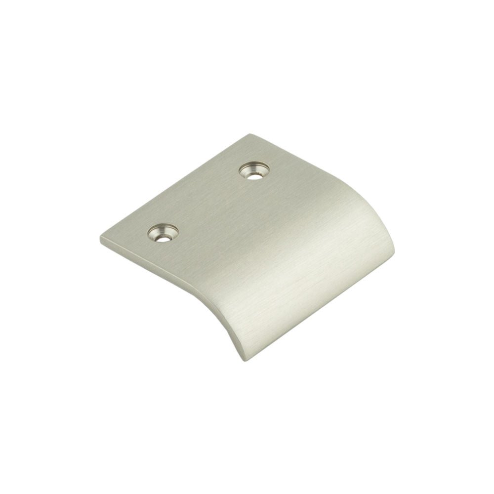 Burlington Curved Edge Pull Handles - 50mm / Satin Nickel