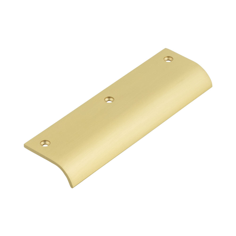 Burlington Curved Edge Pull Handles - 150mm / Satin Brass