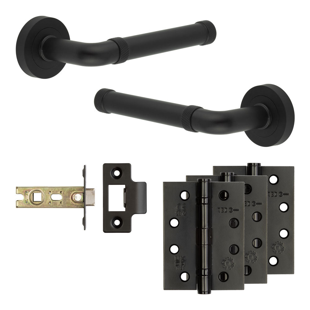 Complete Midtown Door Handle Pack - Internal Doors - Black - 64mm / 4"