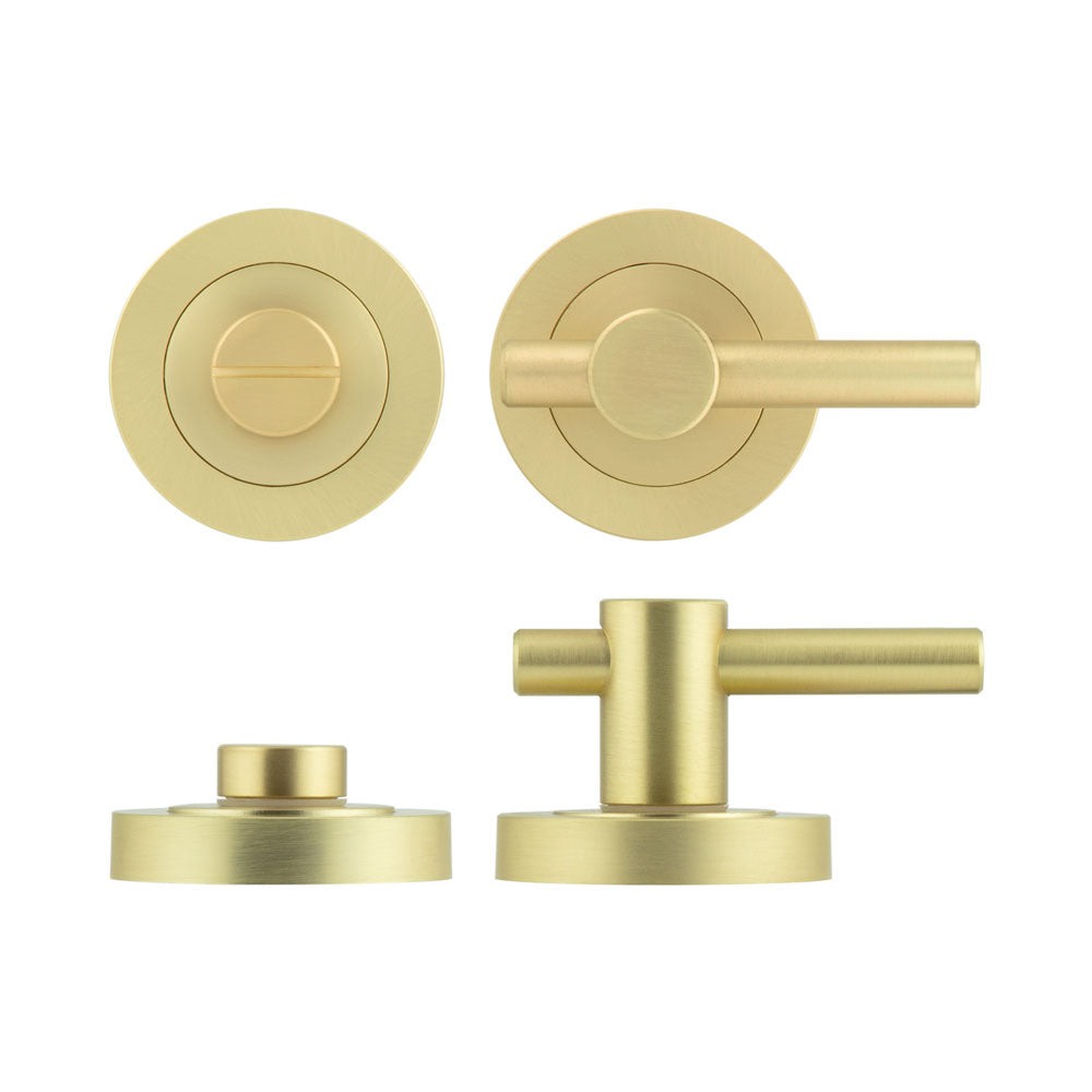 Jedo Easy Thumb Turn & Lock - Satin Brass