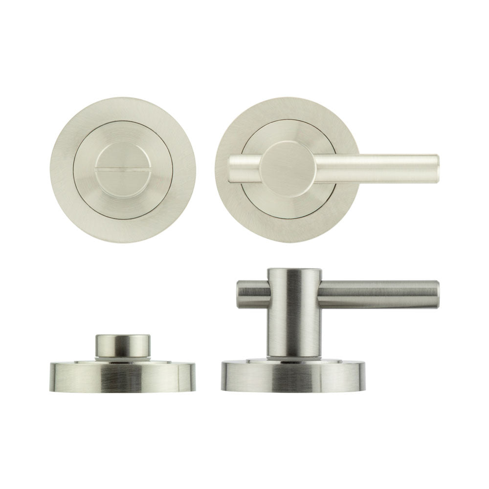 Jedo Easy Thumb Turn & Lock - Satin Nickel
