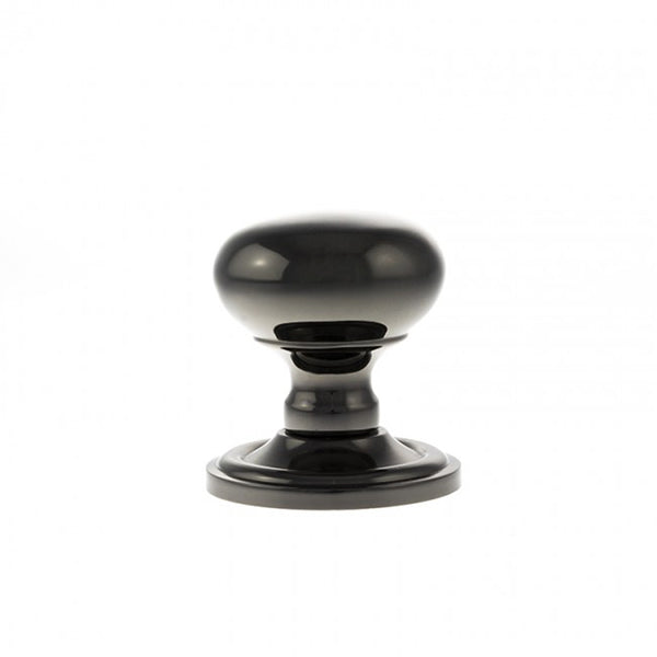 Old English Harrogate Solid Brass Mushroom Mortice Knob on Concealed Fix Rose