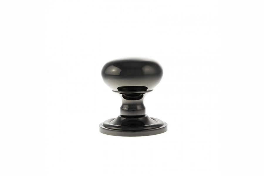 Old English Harrogate Solid Brass Mushroom Mortice Knob on Concealed Fix Rose