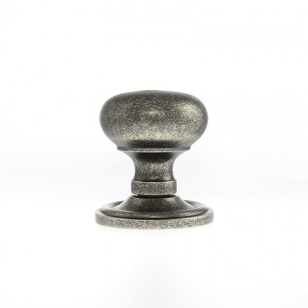 Old English Harrogate Solid Brass Mushroom Mortice Knob on Concealed Fix Rose