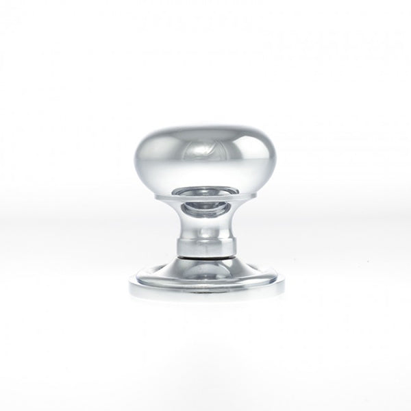 Old English Harrogate Solid Brass Mushroom Mortice Knob on Concealed Fix Rose