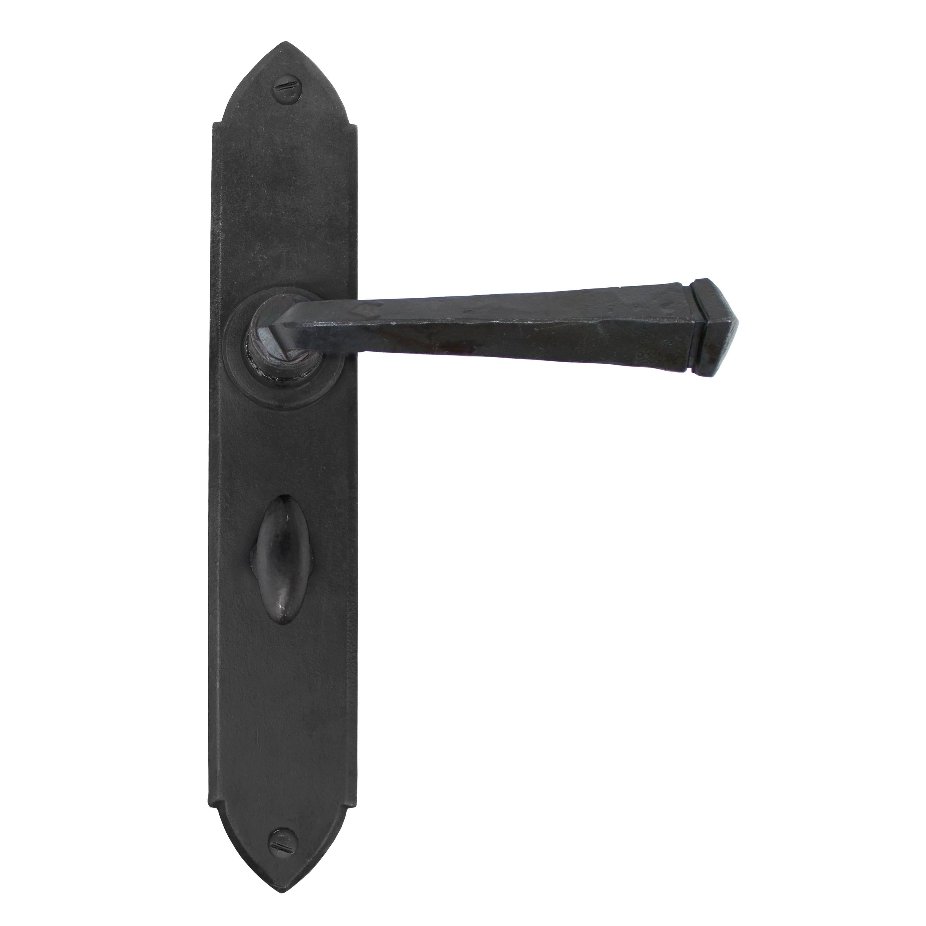 From The Anvil's Beeswax Gothic Lever Bathroom Set