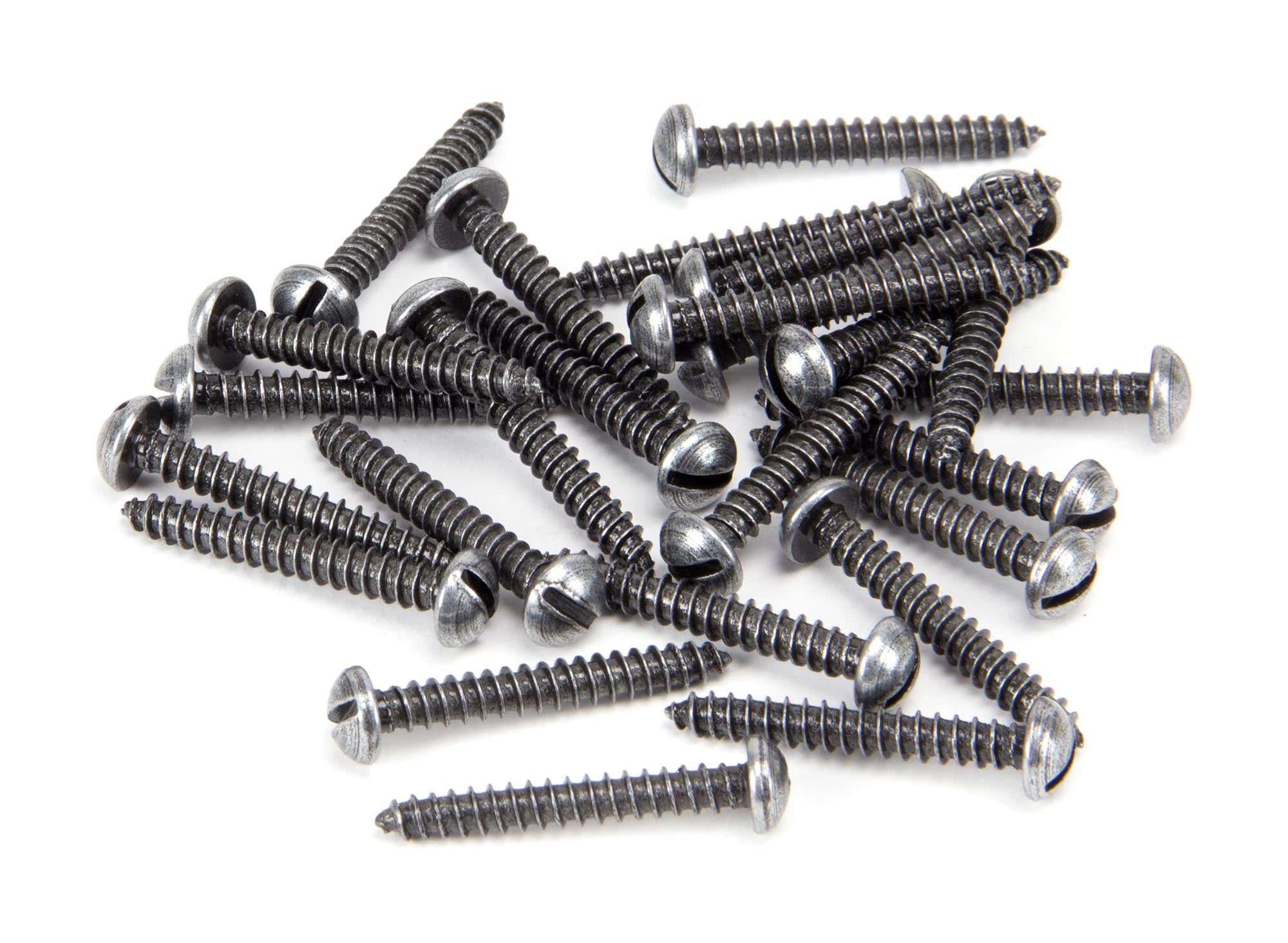 From The Anvil's Pewter Patina Round Head Screws (25)