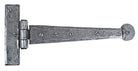 From The Anvil's Pewter Patina Penny End T Hinge (pair)
