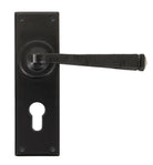 From The Anvil's Black Avon Lever Euro Lock Set