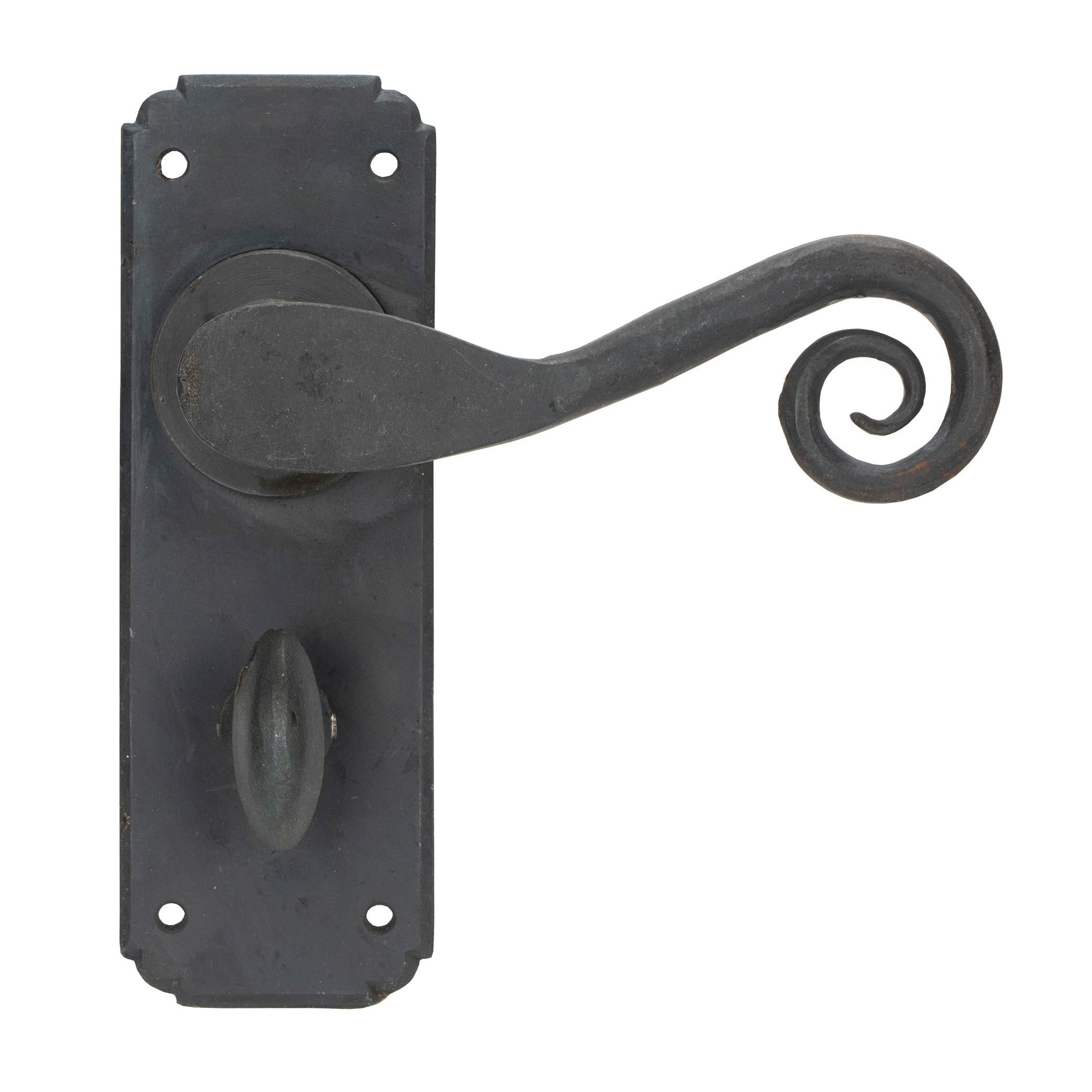 From The Anvil's Beeswax Monkeytail Lever Bathroom Set