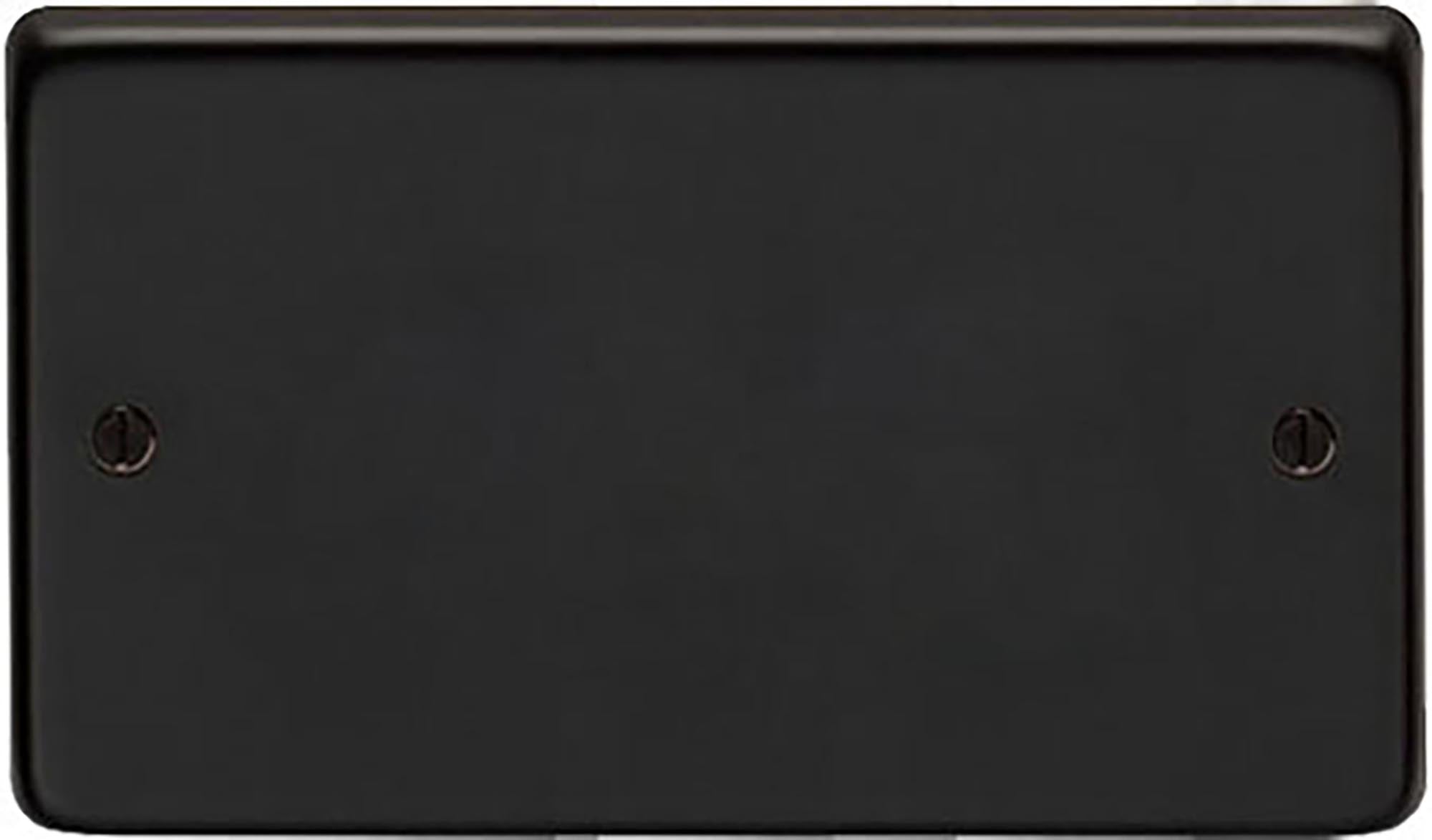 From The Anvil's Matt Black Double Blank Plate