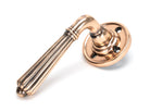 From The Anvil's Polished Bronze Hinton Lever on Rose Set (Sprung)