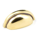 From The Anvil's Aged Brass Regency Concealed Drawer Pull