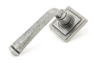 From The Anvil's Pewter Patina Avon Round Lever on Rose Set (Sprung)