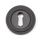 From The Anvil's Aged Bronze Round Escutcheon