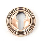 From The Anvil's Polished Bronze Round Euro Escutcheon