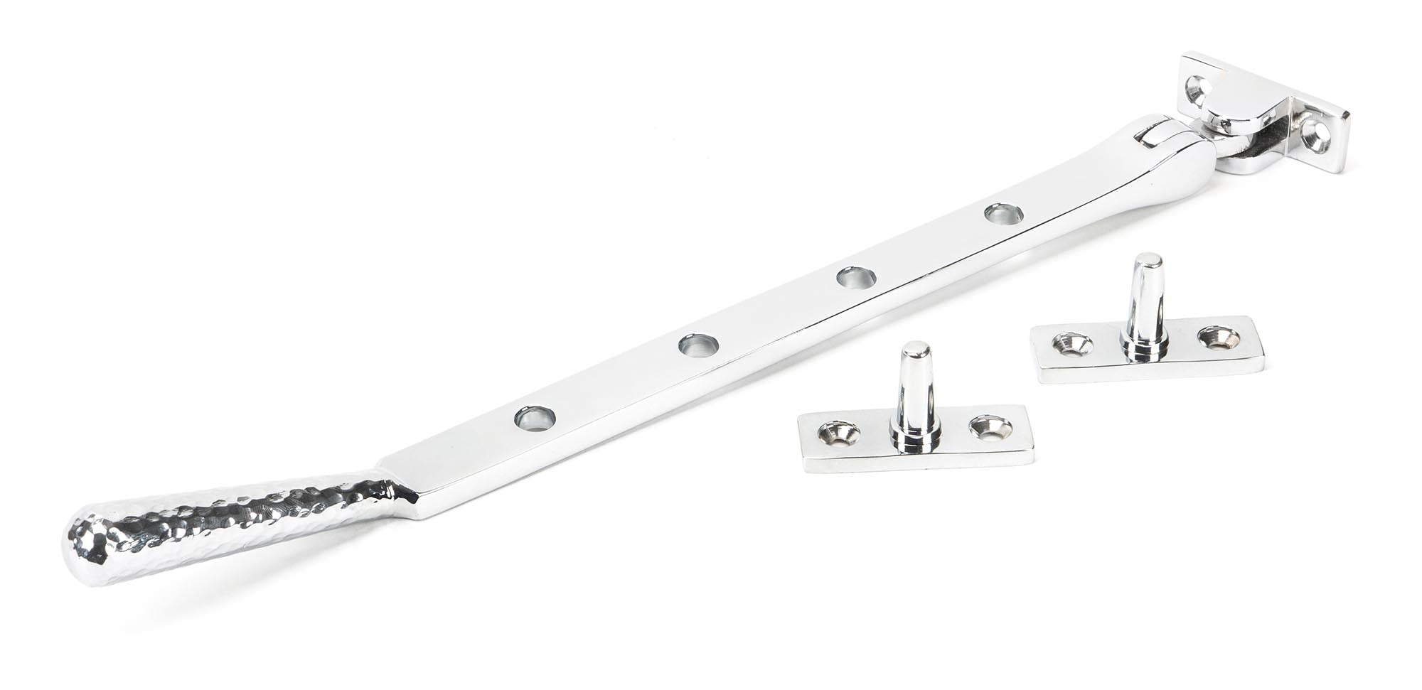 From The Anvil's Polished Chrome Hammered Newbury Stay