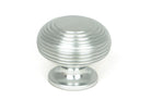 From The Anvil's Satin Chrome Beehive Cabinet Knob