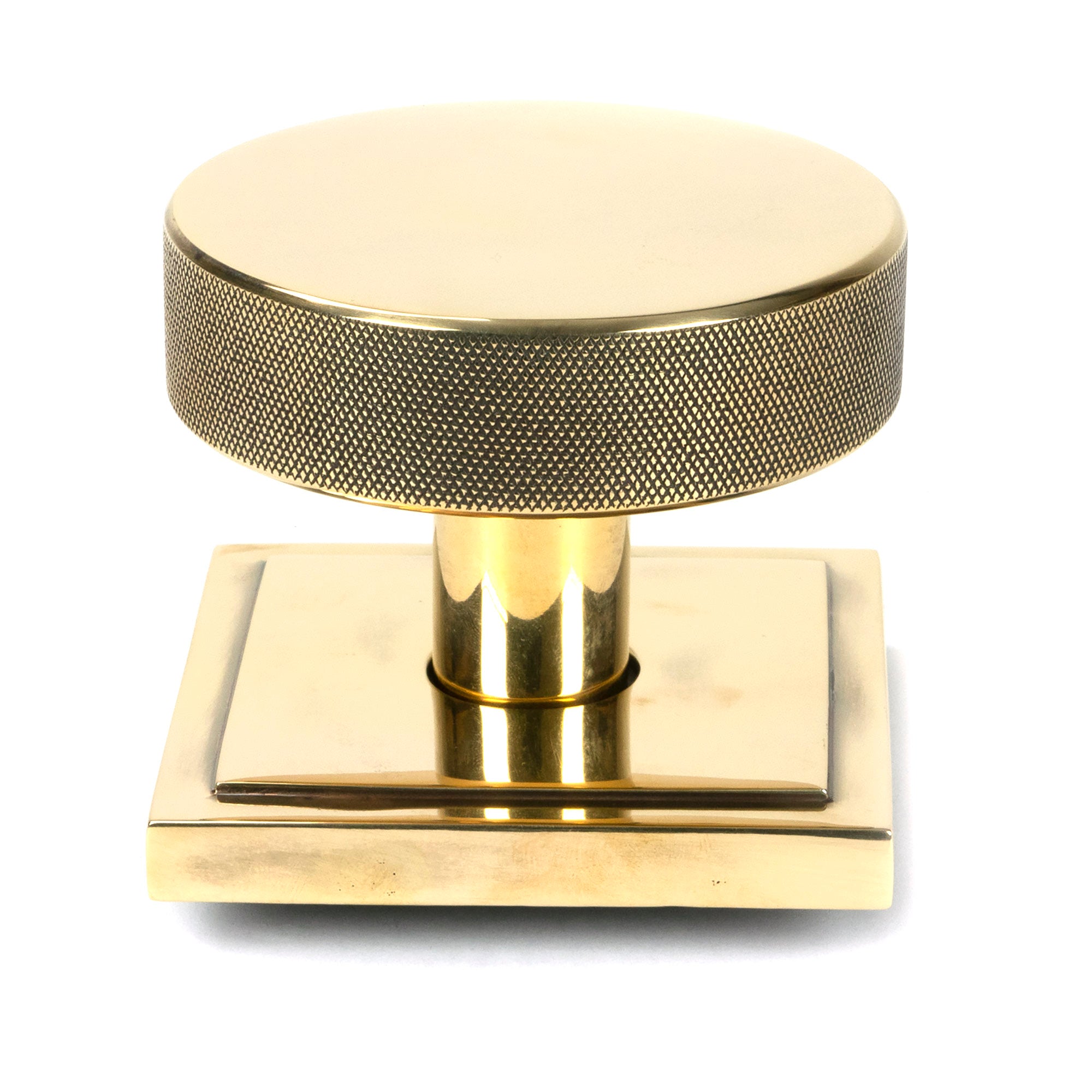 From The Anvil's Aged Brass Brompton Centre Door Knob