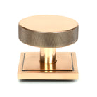 From The Anvil's Polished Bronze Brompton Centre Door Knob