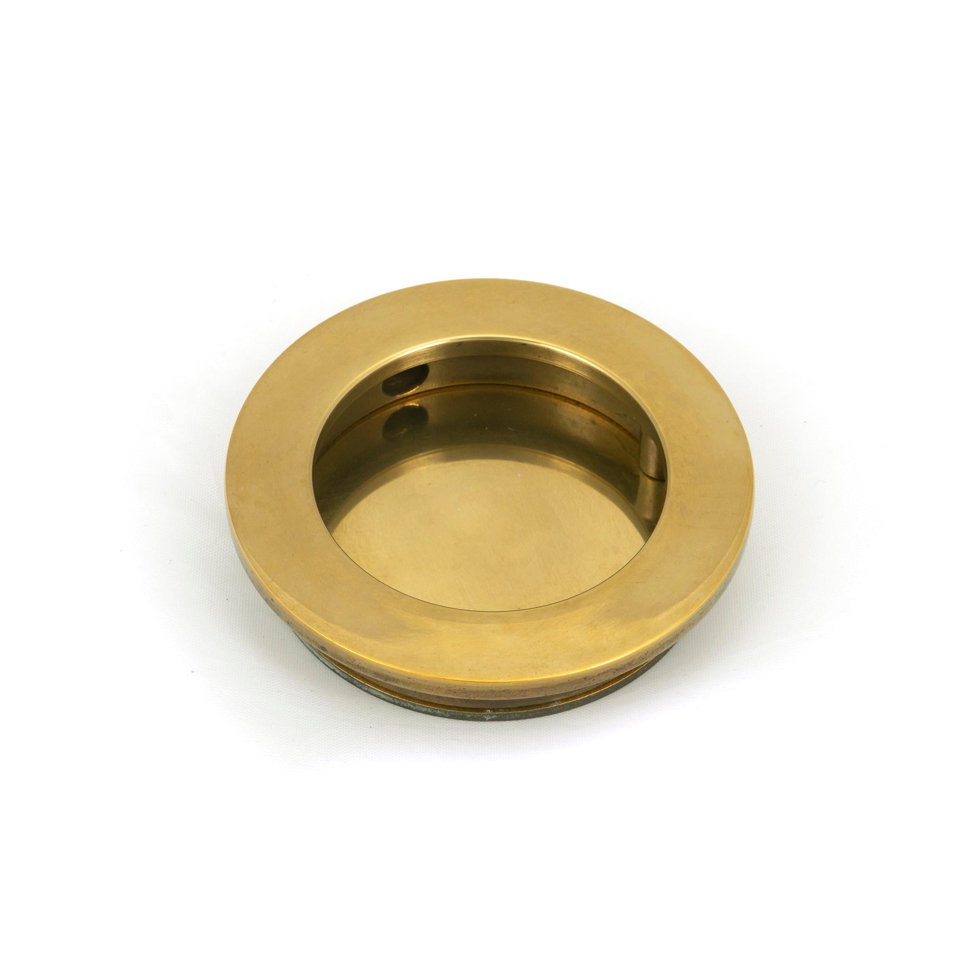 From The Anvil's Aged Brass Plain Round Pull