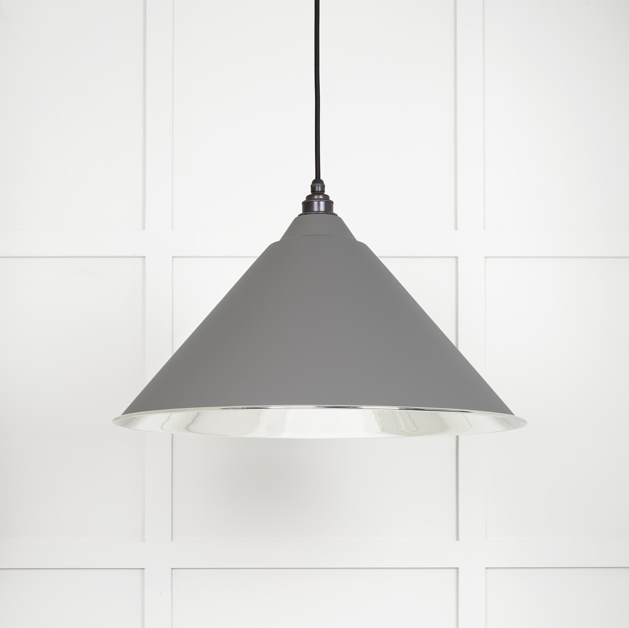 From The Anvil's Smooth Nickel Smooth Nickel Hockley Pendant