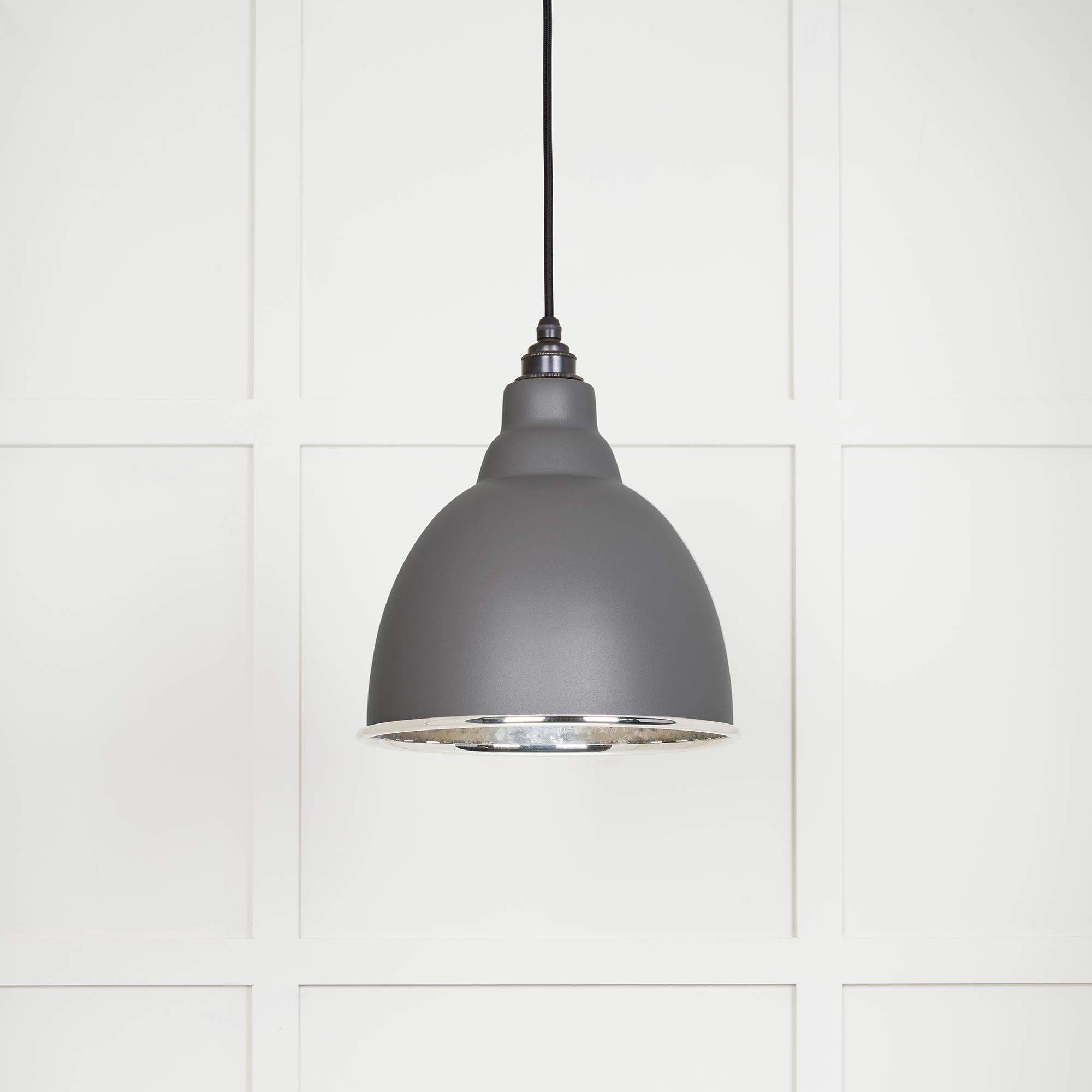 From The Anvil's Hammered Nickel Hammered Nickel Brindley Pendant