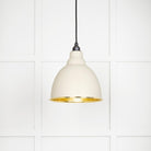 From The Anvil's Hammered Brass Hammered Brass Brindley Pendant