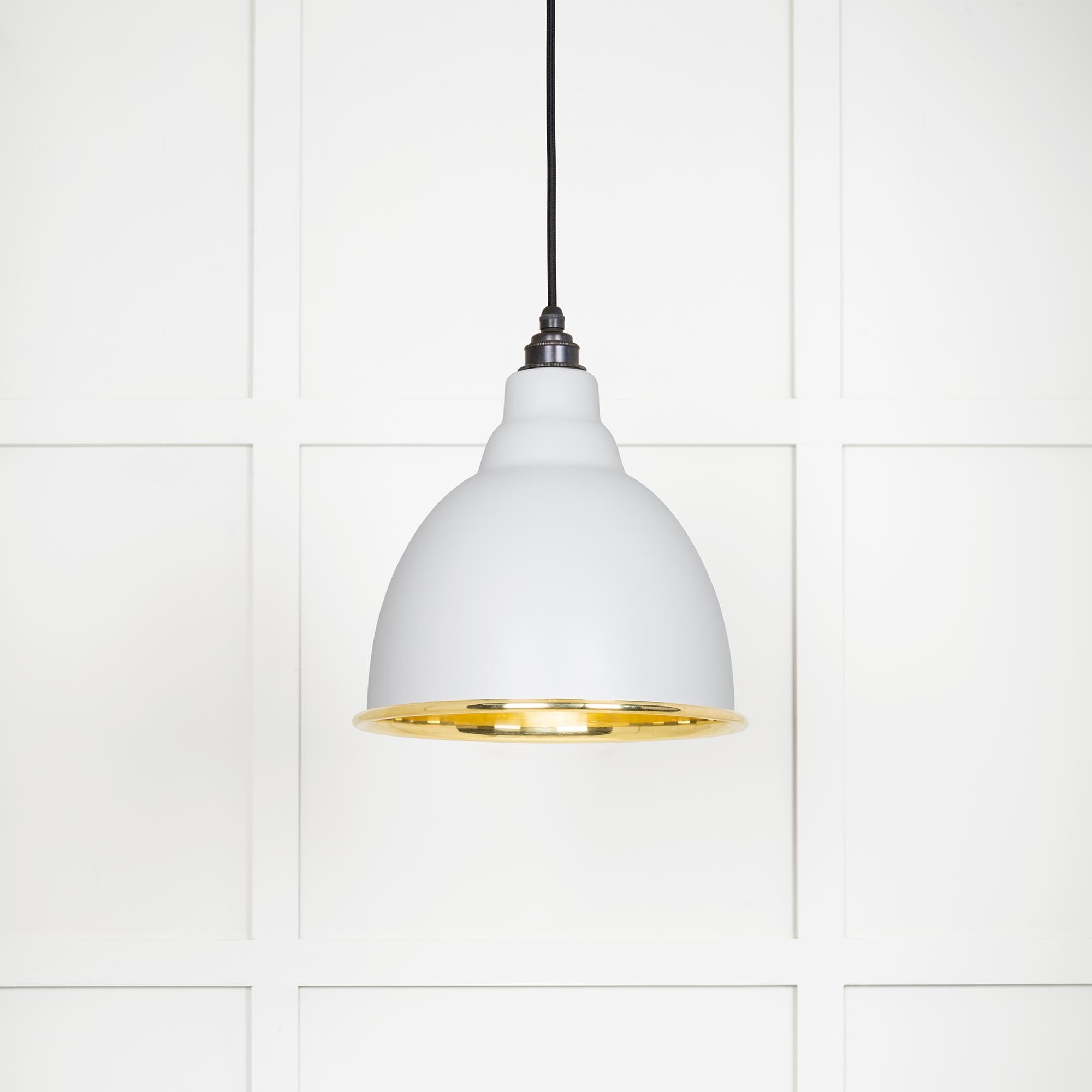 From The Anvil's Smooth Brass Smooth Brass Brindley Pendant