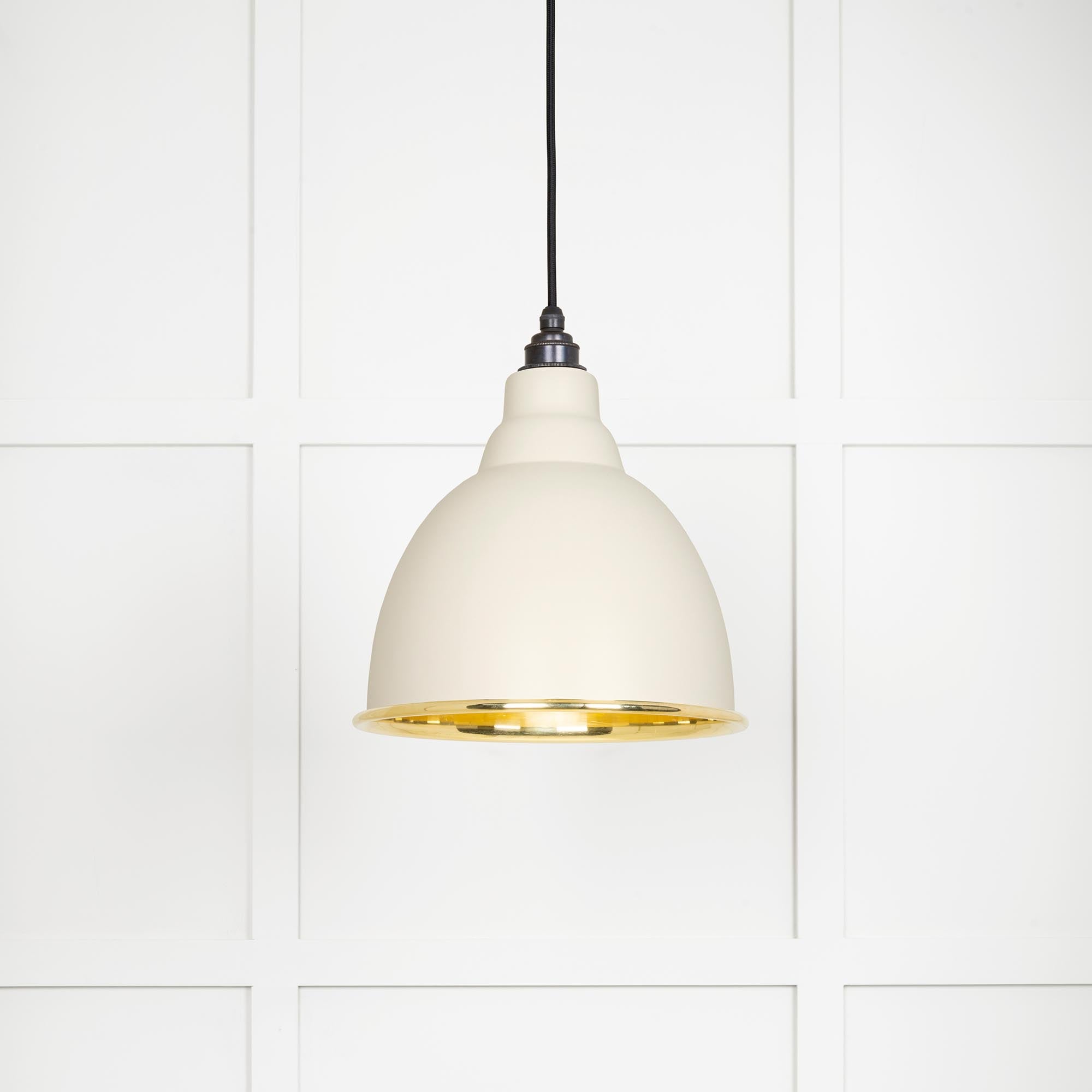 From The Anvil's Smooth Brass Smooth Brass Brindley Pendant