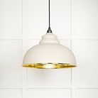 From The Anvil's Hammered Brass Hammered Brass Harborne Pendant