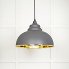 From The Anvil's Smooth Brass Smooth Brass Harborne Pendant