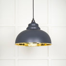 From The Anvil's Smooth Brass Smooth Brass Harborne Pendant