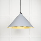 From The Anvil's Hammered Brass Hammered Brass Hockley Pendant